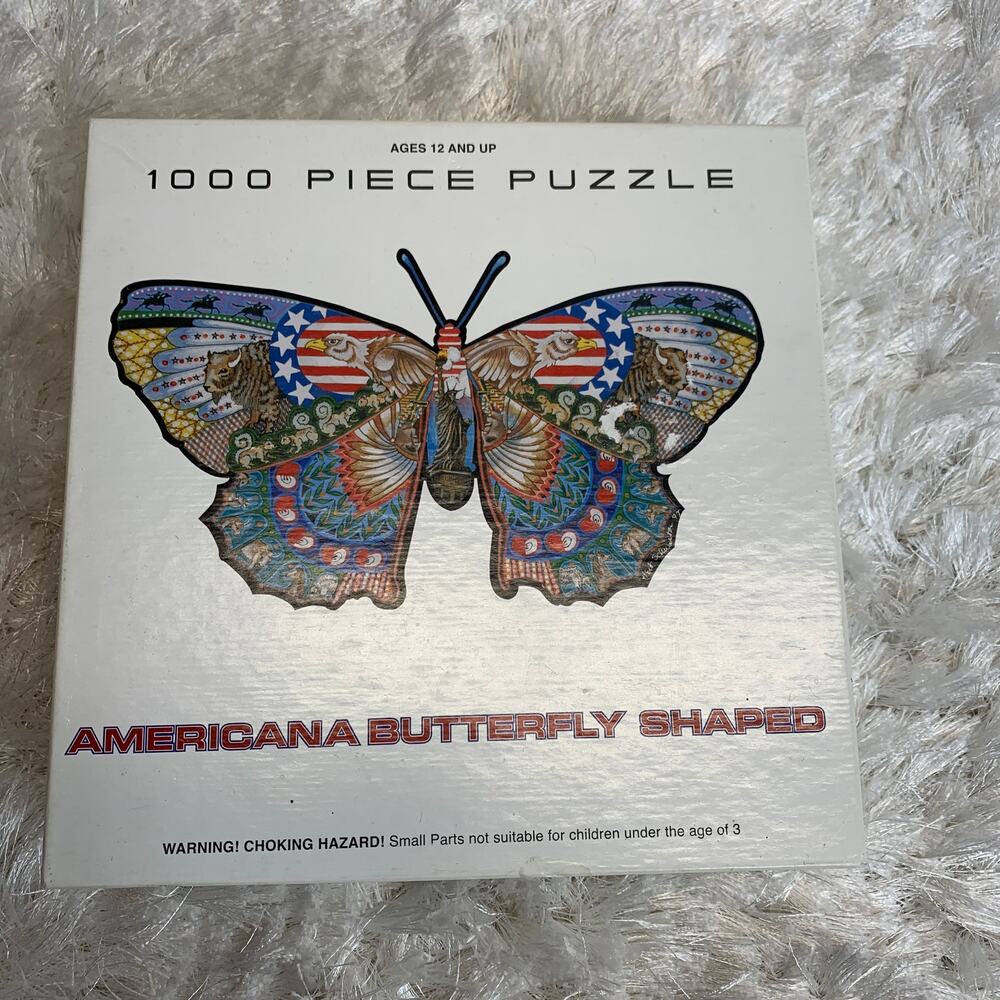 Americana Butterfly Puzzle 1000 pieces Shape Puzzle